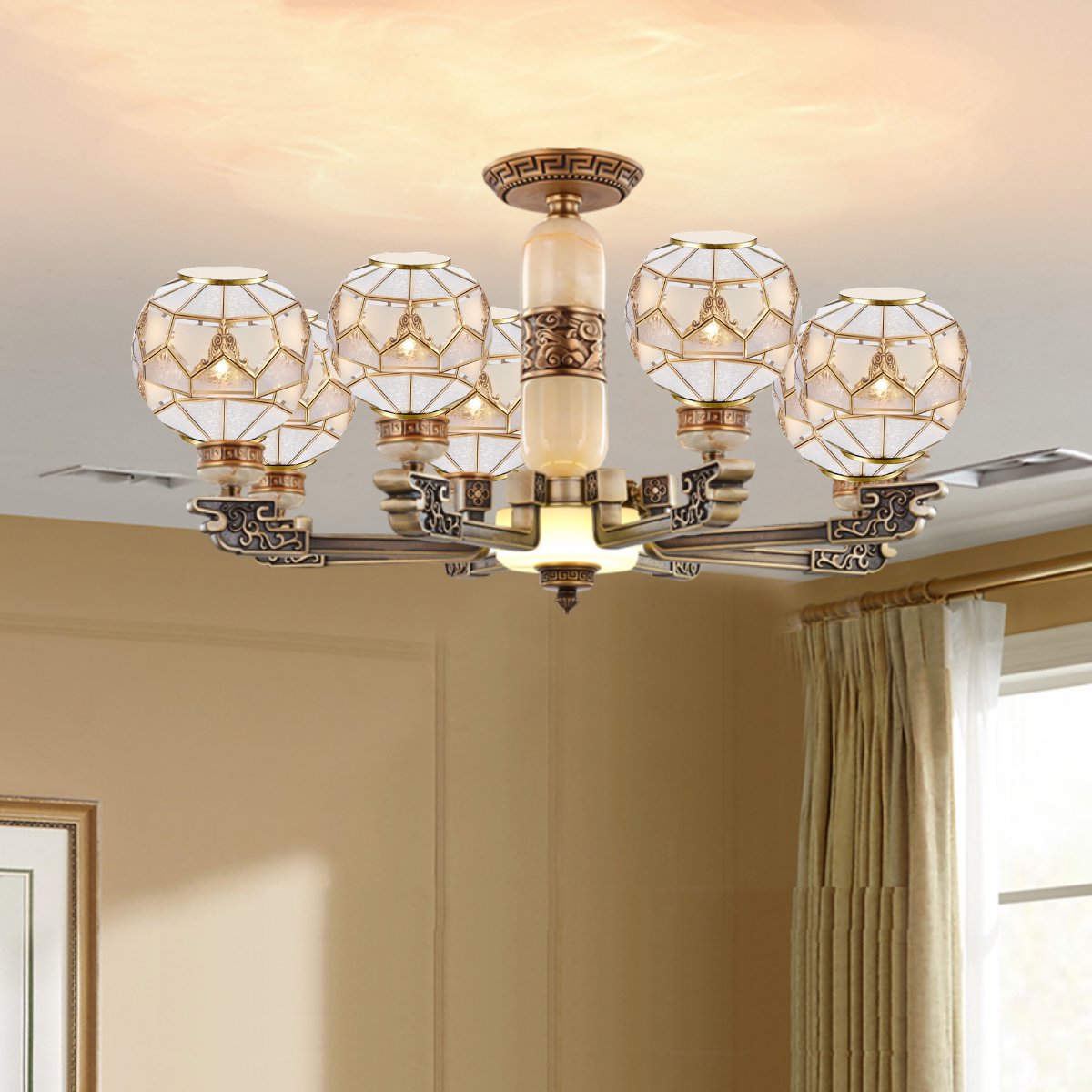 The new lamps in the new Chinese chandelier restaurant bedroom 2022 new lamps in the modern light - lamp lamp atmosphere