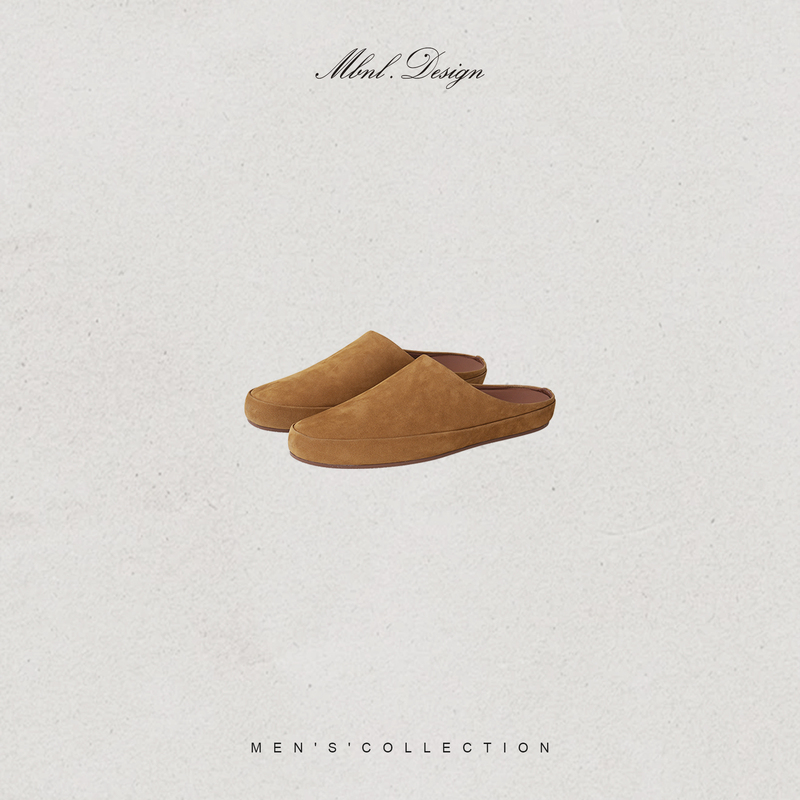 Mbnl-F/Qin Lei Men's Wear'L.P Red Sole' Multi-Material Genuine Leather Casual Slippers Ll-Wxz90031