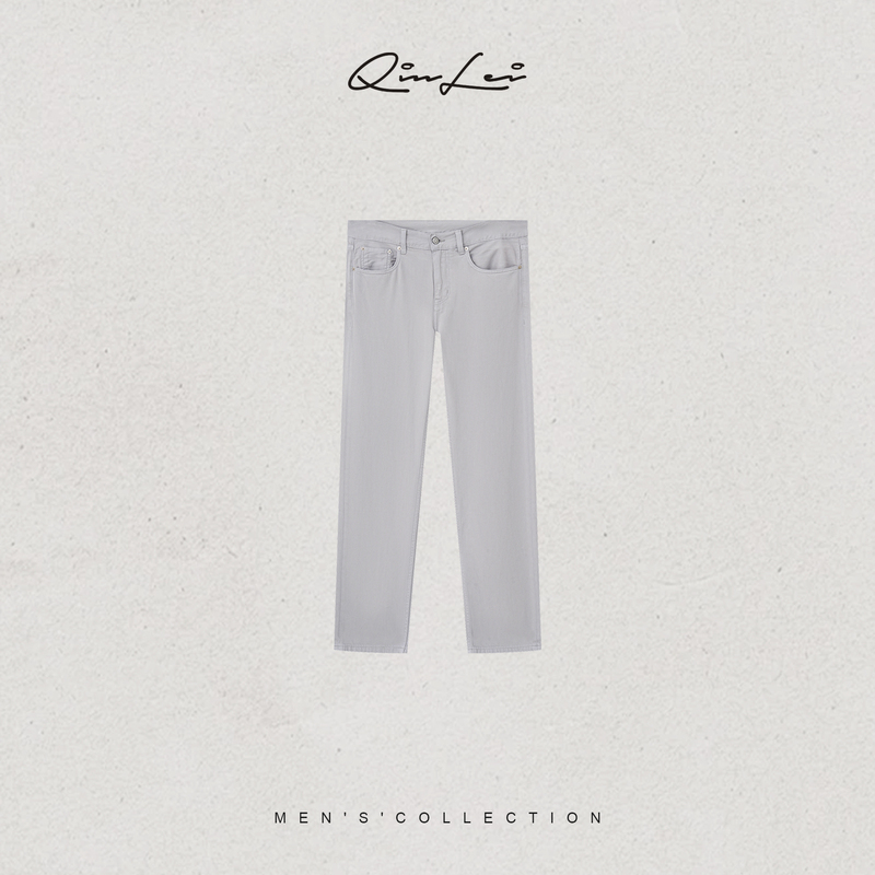 Mbnl-F Qin Lei Men's Clothing'Arizona' Silk Cotton Custom-Dyed Draped Jeans Ll-Wskz20061 Mbnl-F Qin Lei Men's Clothing'Arizona' Silk Cotton Custom-Dyed Draped Jeans Ll-Wskz20061