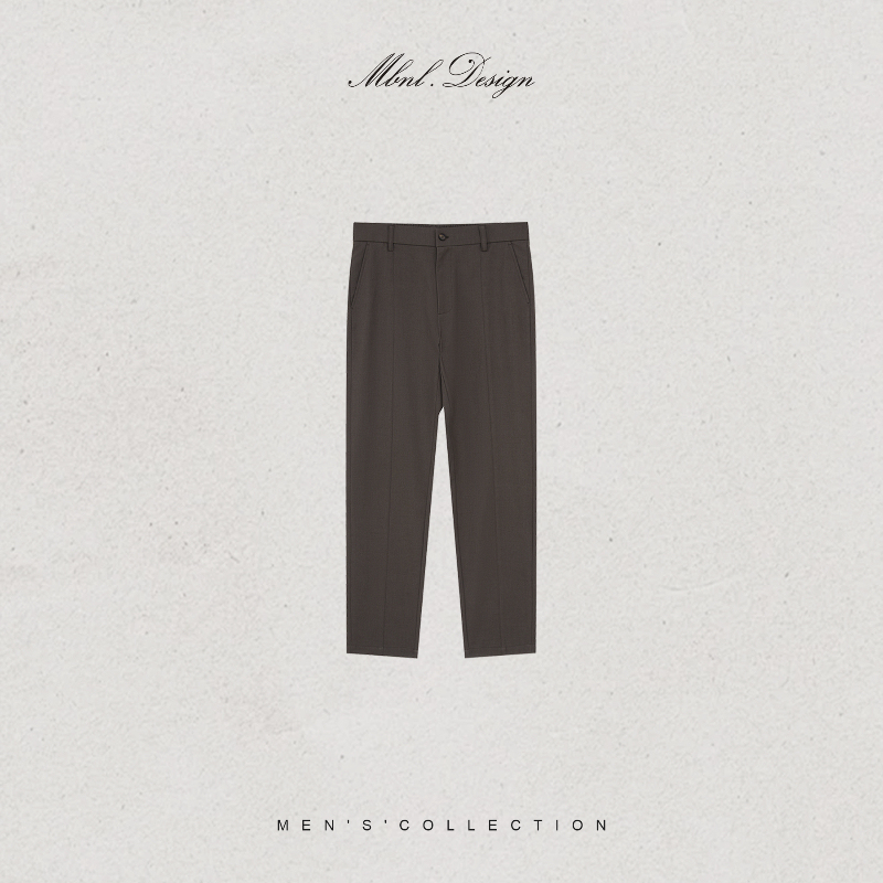 Mbnl-F Qin Lei Men's Clothing「Ftb」Sheep Wool Custom Woven Semi-Elastic Waist Casual Pants Ll-Wskz2109