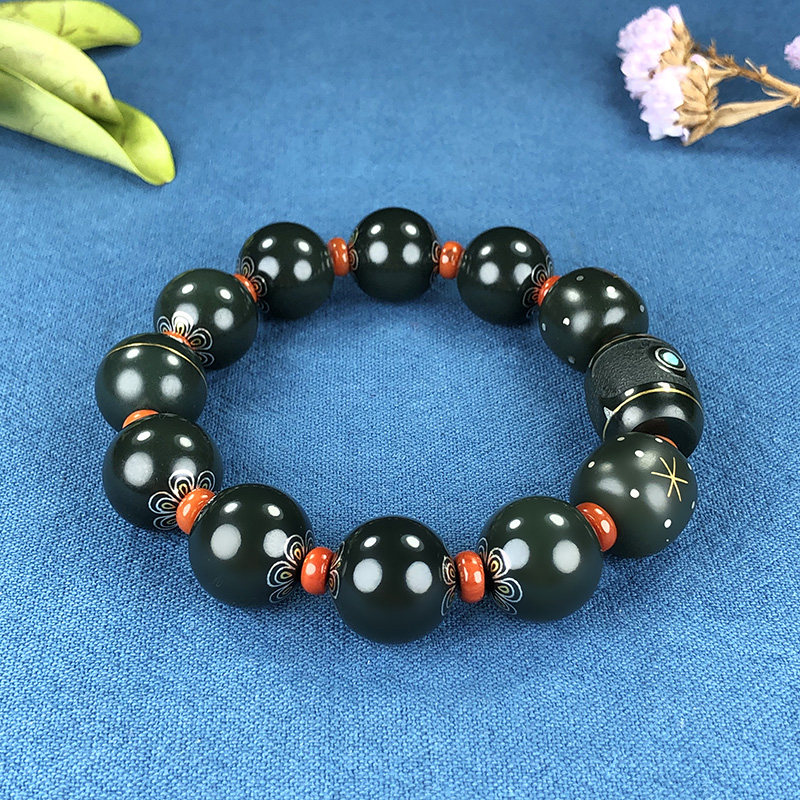 The beard of the beard and Tian Yu Tan Yu Qing Qing Lin Bracelet employ 24k alpha process