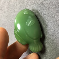 THEROYALQUEEN Royal Queen Russian Jasper Colorcode Pink Green Pendant Unstructured Hand Carved Fish
