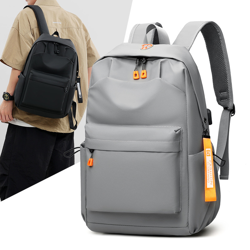 Aichao Backpack Men's Junior High School High School College Student Bag Large Capacity Laptop Bag Travel Backpack