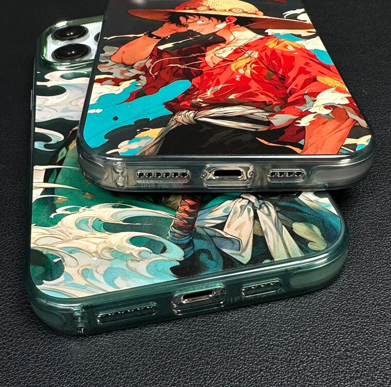 One Piece Anime Luffy Zorro Cartoon Silver Illustration Soft 15, 14, 13, 12, 11 iPhone Case