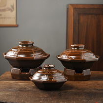 Dry pot household ceramic pot hotel special high temperature cooking stew restaurant commercial alcohol stove solid small hot pot