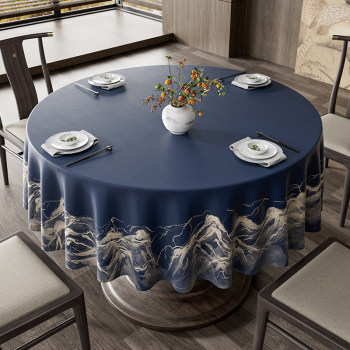 Large size, non-stitching, hotels can customize round table cloths Large size, non-stitching, hotels can customize round table cloths