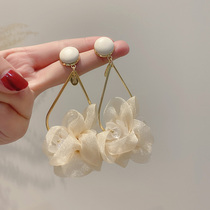 Korean Bouarts Flowers Earrings 2022 New Tide Petals Temperament Fairy Earrings GODDESS VAN EARWEAR