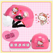 Childrens electric battery car helmet boyboyboyboybaby baby safety hat summer sun protection season