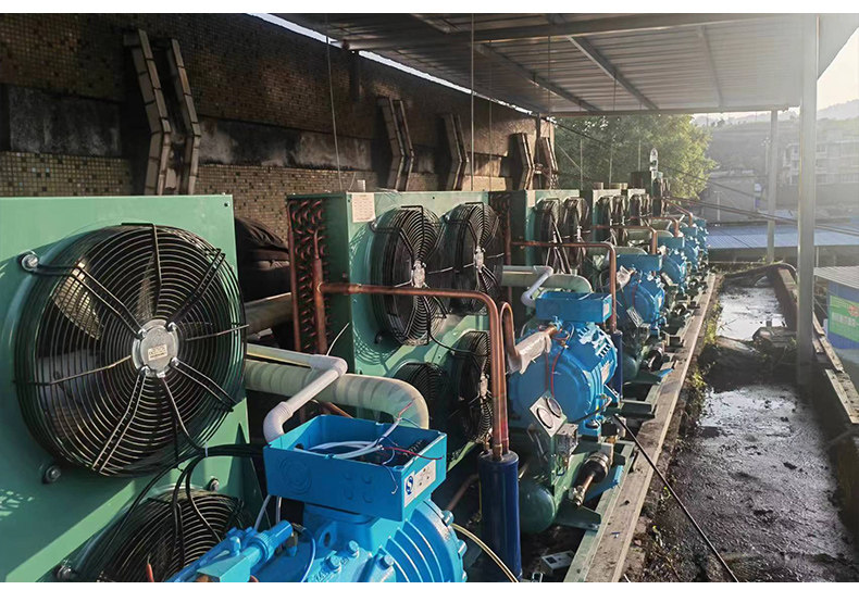 冷库全套设备制冷机组3匹5匹保鲜冷冻库半封闭低温活塞螺杆压缩机(pic17)