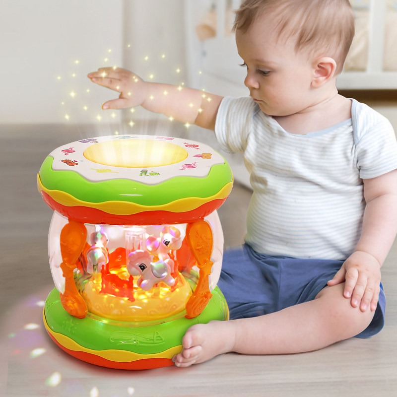 Baby music hand clapping drum children clapping drum early education 8 puzzle 1 year old 0-6 months above 16 baby toys 3