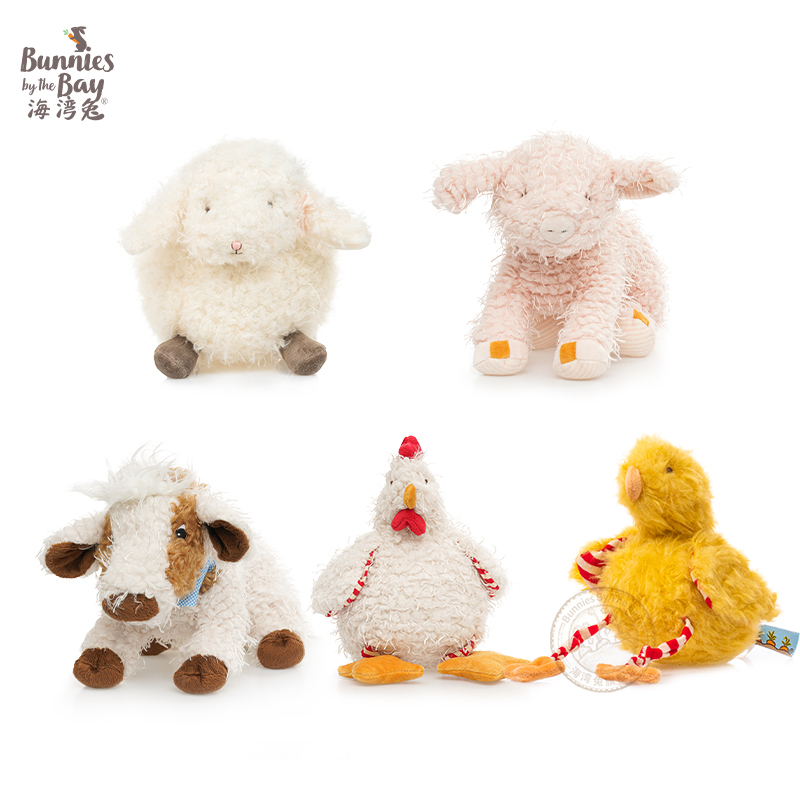 Bay Rabbit Bunnies By The Bay Farm Doll Children Plush Toys Comforting Gift Doll Doll