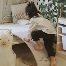 Wooden seesaw childrens indoor smart balance board sensory training 1-year-old baby balance beam rocking board