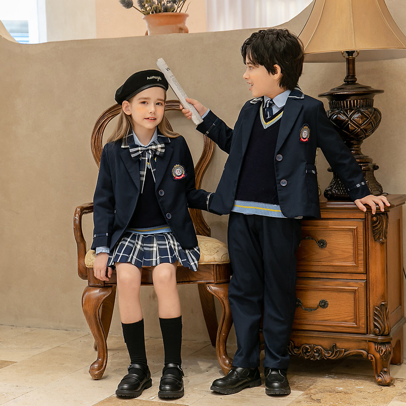Primary school uniforms Spring and autumn clothes kindergarten Garden clothes Winter Inn Wind uniform Children's suit class dress suit
