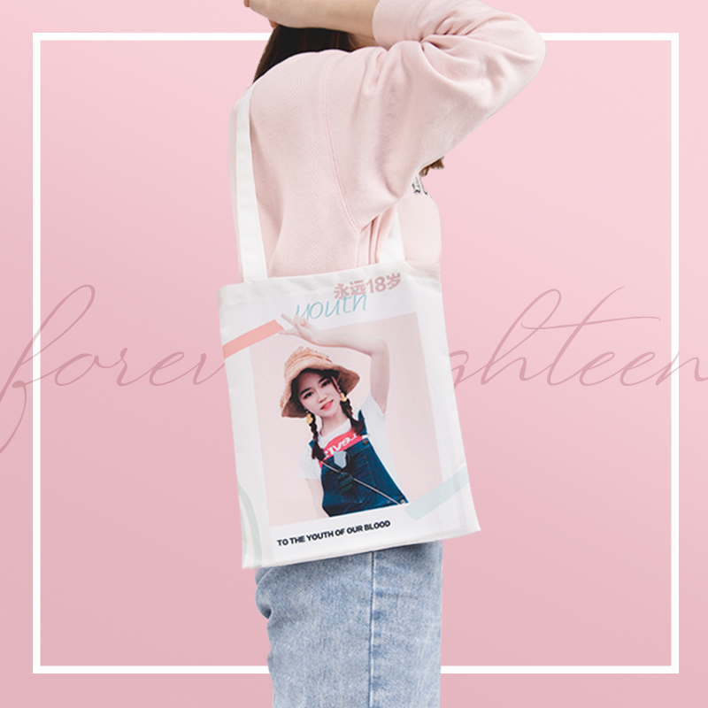 To figure custom diy personalized canvas bag women's shoulder cute environmental protection shopping bag creative photo custom-made tote bag