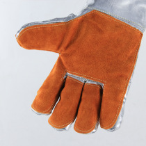 Aluminum foil high temperature resistant gloves industrial anti-scalding and heat-resistant gloves wear-resistant thickened oven oven gloves