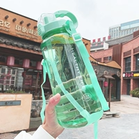 Зеленая трубочка, подтяжки, наклейка, 2000 мл