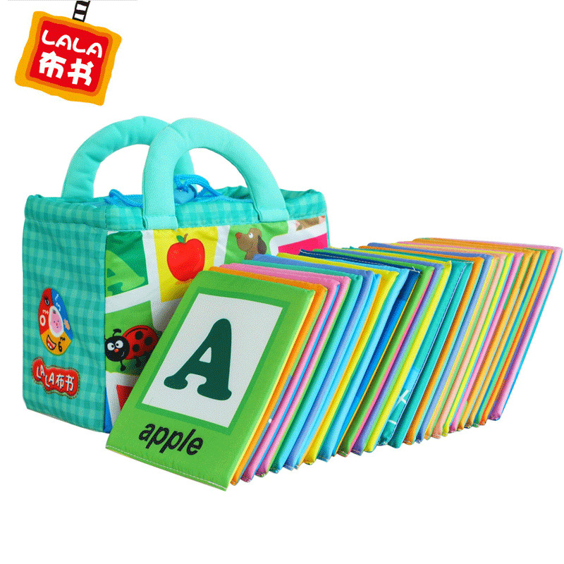 Hot Pins Products Babies Early Education Enlightenment Burka Fun English Alphabet toys Single-word English Card