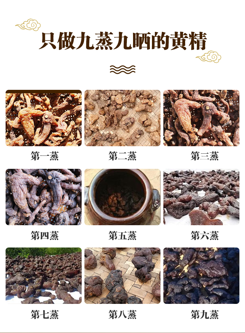 【补肾佳品】九华山野生黄精250g