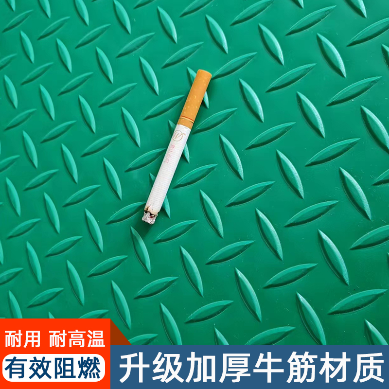 Pvc Thickened Fire-Resistant and Flame-Retardant Rubber Floor Mat for Corridors, Vans, Carpets, Non-Slip, Living Room, Hotel, Parking Lot, Kitchen
