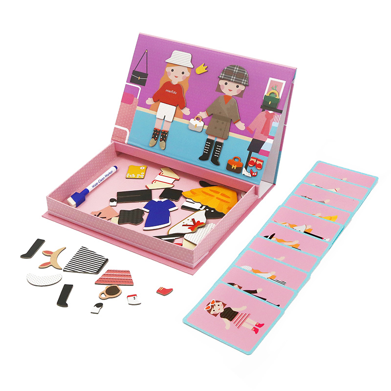 Magnetic 3D stereo puzzle drawing board Children over 2-4 years old teaching 5 Puzzle Power Toy Boy Moving Brain Daughter