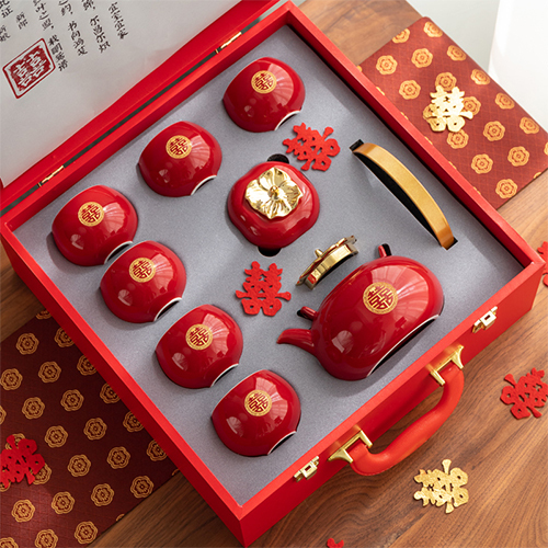 Tang Cheng New Wedding Tea Set, Engagement Gift for Best Friend, Wedding Gift for Newlyweds, Bride Supplies, High-End and Practical