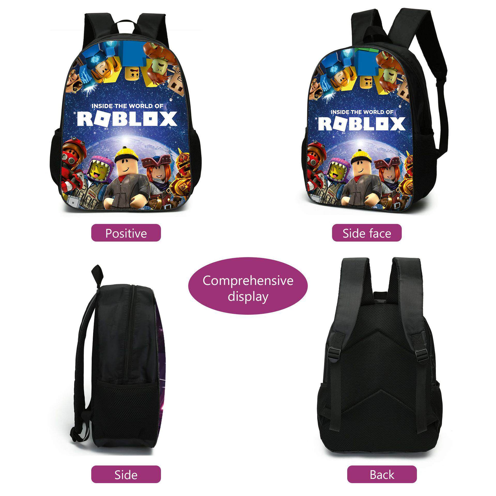 товар из китая roblox学生书包背包周边双肩包旅游笔袋挎包三件套backpack背包潮