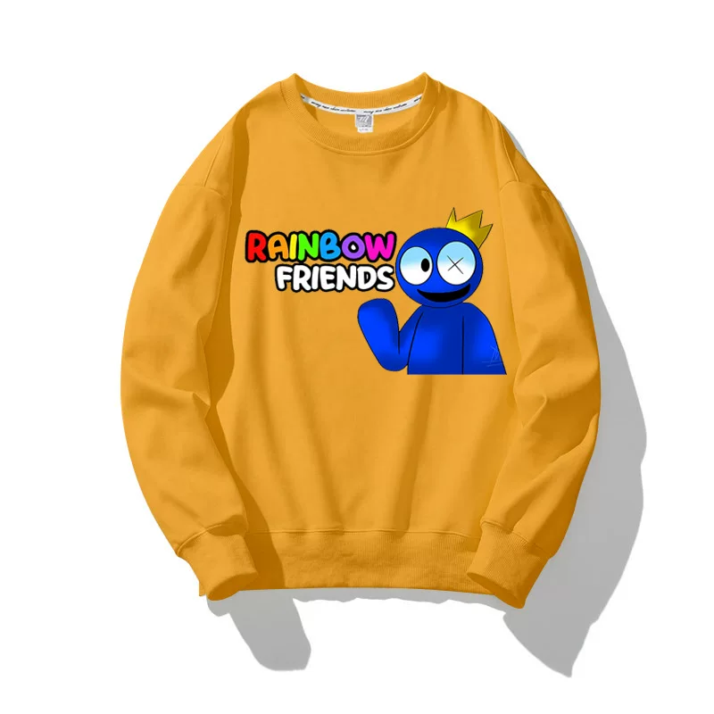 Одежда Rainbow Friends Детская одежда свитер с длинными рукавами Roblox Rainbow Friends Rainbow партнер