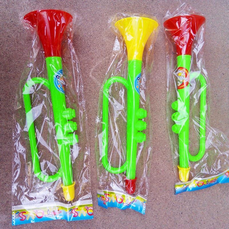 Promotion Child small toy Trumpet Small Horn Baby Cartoon Plastic Horn Blow Musical Instrument Small Gift Toy (
