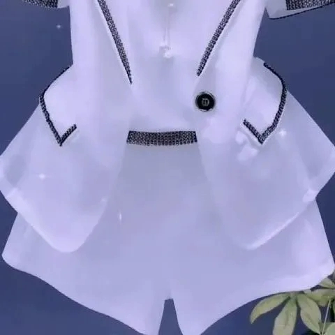 Летний модный комплект, приталенные шорты, штаны, популярно в интернете, в западном стиле, в корейском стиле, короткий рукав