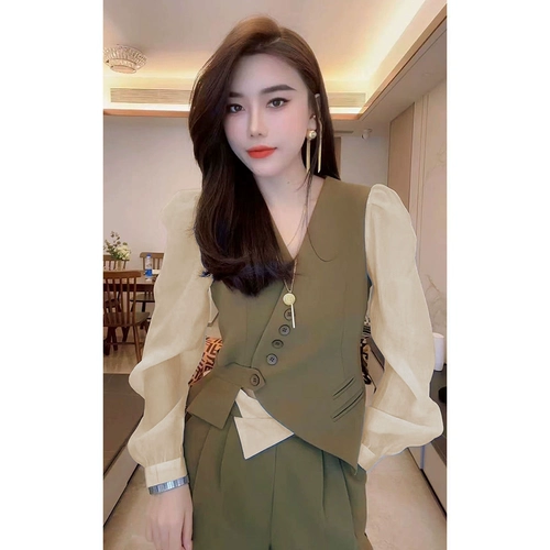 Весенний комплект, рубашка, штаны, свободный прямой крой