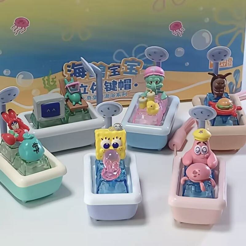Official Spongebob Squarepants Keycap Blind Box Figure from the Movie, Mr. Krabs and Squidward Trendy 3D Pendant Official Spongebob Squarepants Keycap Blind Box Figure from the Movie, Mr. Krabs and Squidward Trendy 3D Pendant