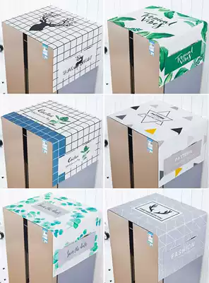 Refrigerator washing machine cover cloth roller type dust cloth bed bag microwave oven single door Double Door refrigerator cover cover towel
