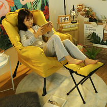 Lazy sofa single sofa chair student dormitory computer chair modern simple home bedroom balcony back recliner