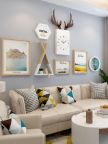 Photo wall decoration self-paste Net red bedroom diy baby ins style multiple combination photo frame hanging wall Creative