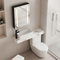 Kahnmann small apartment side-press ceramic toilet washbasin combination integrated slate countertop washbasin toilet