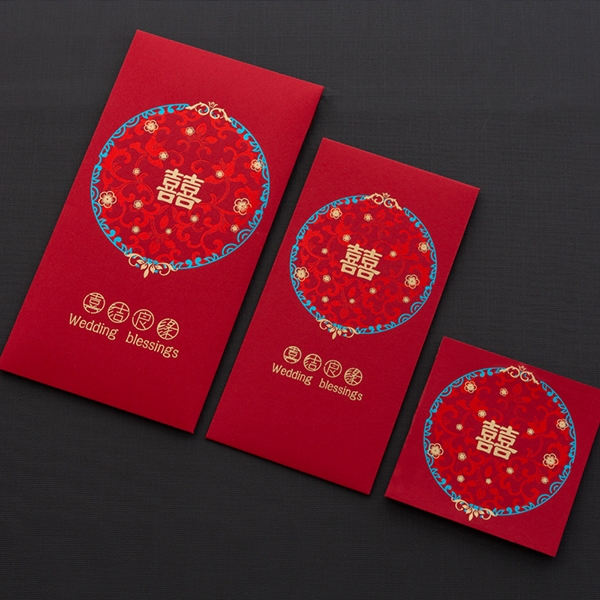 Wedding happy word plug door creative million red envelopes Li is seal wedding wedding supplies Daquan large, medium and small red envelopes