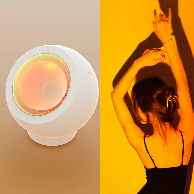Yeelight Yilai Xiaomi Sunset Sunset Light Net Red Projection Photo Photography Live Rechargeable Atmosphere Light