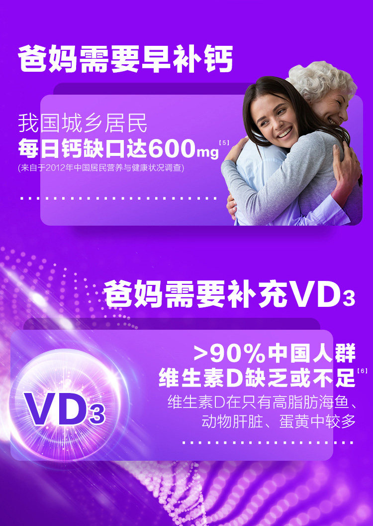 惠氏 Caltrate 钙尔奇 韧骨小紫瓶 钙+维生素D3复合片120片 券后66.5元包邮 值值值-买手聚集的地方