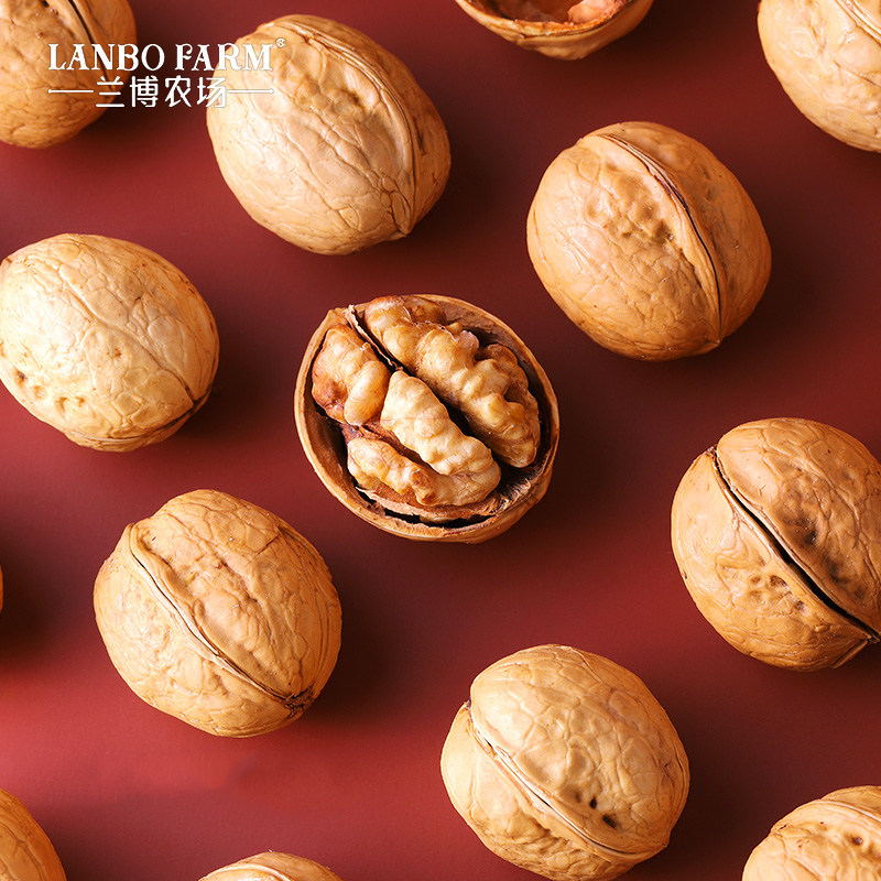 兰博农场 新疆薄壳熟核桃 1kg盒装 天猫优惠券折后￥49包邮（￥59-10）草本味、蜂蜜味可选