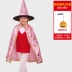 Halloween Áo choàng trẻ em mẫu giáo bé trai và bé gái phù thủy nhỏ nhà ảo thuật quần áo phù thủy trang phục bí ngô 