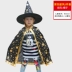 Halloween Áo choàng trẻ em mẫu giáo bé trai và bé gái phù thủy nhỏ nhà ảo thuật quần áo phù thủy trang phục bí ngô 