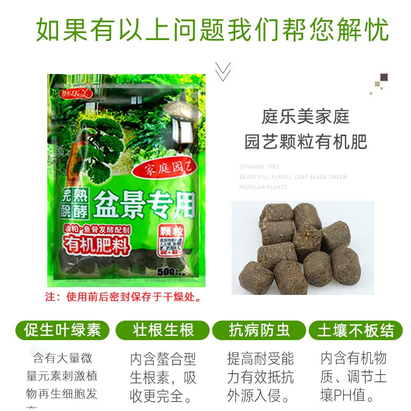 兰花专用肥发财树玉树盆景松树月季多肉家用绿植盆栽有机肥送肥盒
