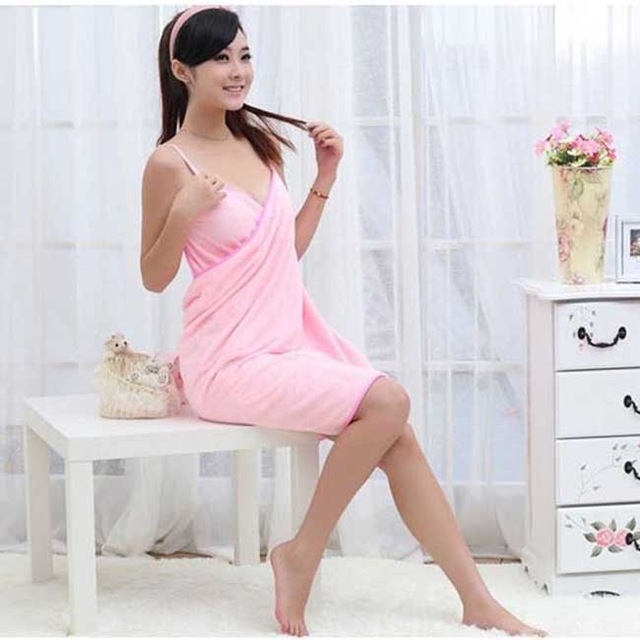 PinkWomens   Warm   Gown   Bath robe   Ladies   Homewear   Pajamas   Sleepwear