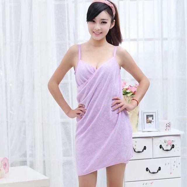 PurpleWomens   Warm   Gown   Bath robe   Ladies   Homewear   Pajamas   Sleepwear