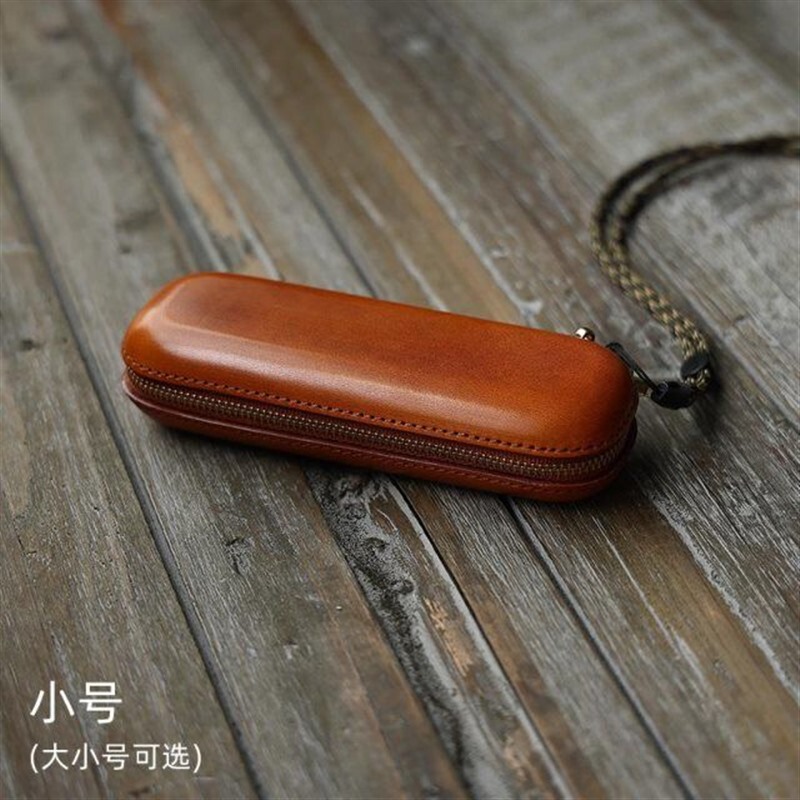 Japanese Retro Genuine Leather Glasses Case for Men, Pressure-Resistant Handmade High-End Sunglasses Case, Cowhide Lanyard Portable Storage Case for Women Japanese Retro Genuine Leather Glasses Case for Men, Pressure-Resistant Handmade High-End Sunglasses Case, Cowhide Lanyard Portable Storage Case for Women