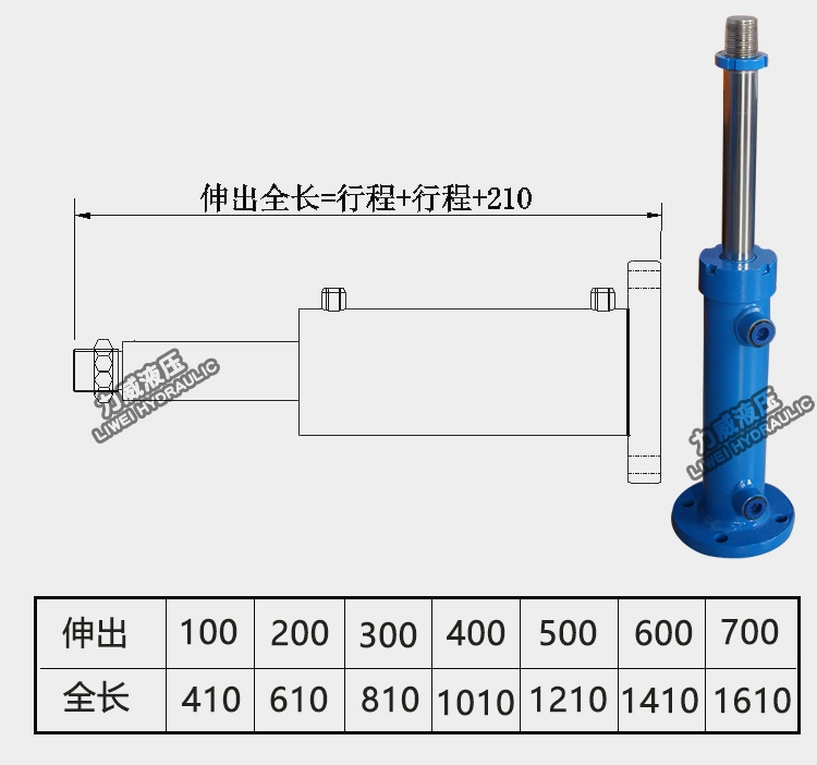 xi lanh thủy lực điện Xi lanh thủy lực hai chiều
         tùy chỉnh Mặt bích dưới 5 tấn tấn Máy ép nâng kính thiên văn cầm tay bằng điện 63 xe tải lắp ráp lỗ khoan xy lanh thủy lực parker cấu tạo xi lanh thủy lực