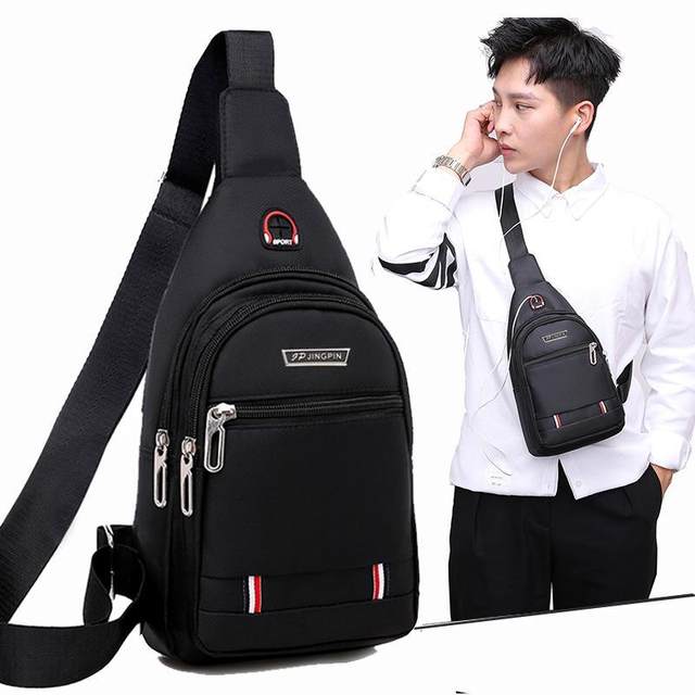 ກະເປົ໋າກະເປົ໋າຜູ້ຊາຍບ່າ crossbody bag waterproof Oxford ຜ້າຫນ້າເອິກ trendy ຍີ່ຫໍ້ກິລາແລະ leisure ຂະຫນາດນ້ອຍ cross-body bag backpack ຖົງຜູ້ຊາຍ