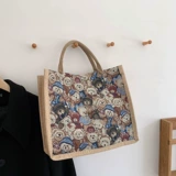 Высококачественный вместительный и большой шоппер, летняя небольшая сумка, с медвежатами