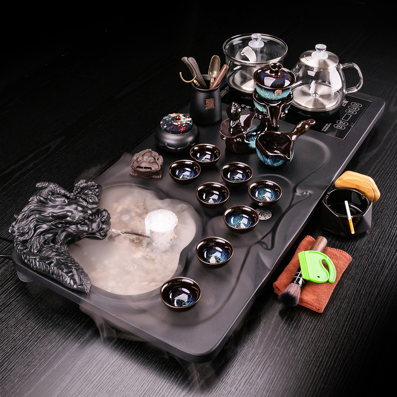 Solid Wood Tea Tray, Fully Automatic Integrated Tea Table, Office and Home Use, Light Luxury High-End Kung Fu Tea Set, 2026 New Model