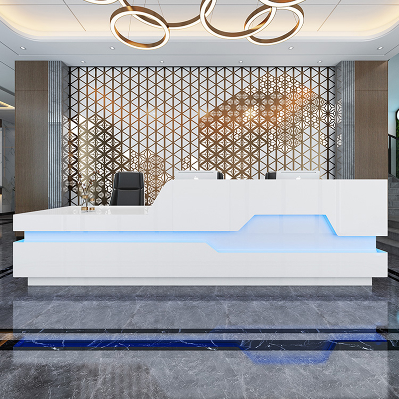 Company Front Desk Simply Modern Technology Desk Welcome Desk High-grade Paint Bar Cash Counter